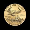 1/2 oz American Gold Eagle reverse — bald eagle family design, 1/2 oz fine gold, $25 face value