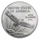 1 oz American Platinum Eagle reverse — soaring bald eagle, UNITED STATES OF AMERICA, .9995 PLATINUM 1 oz, $100
