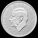 British Silver Britannia coin obverse — monarch portrait