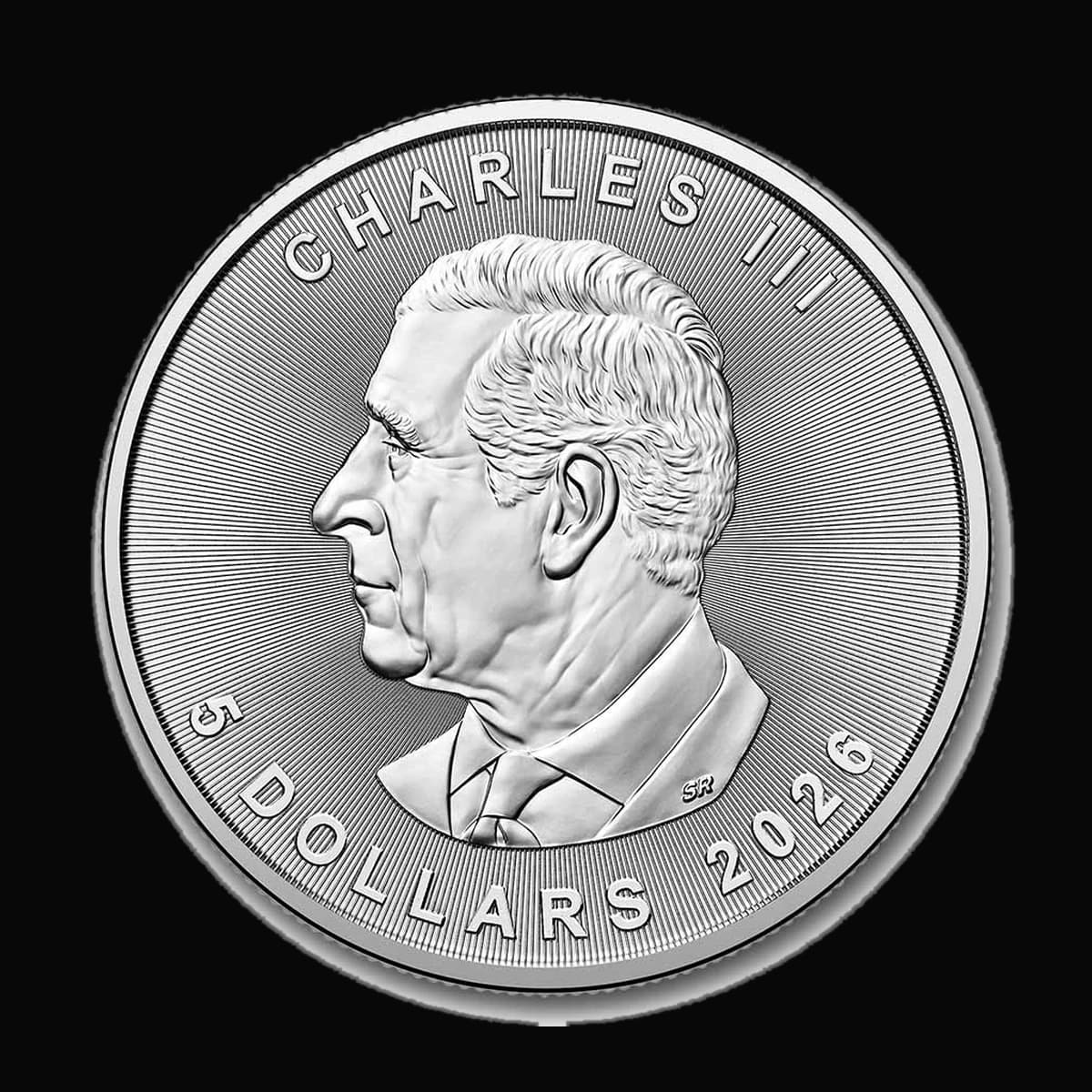 1 oz Canadian Silver Maple Leaf obverse (reverse)