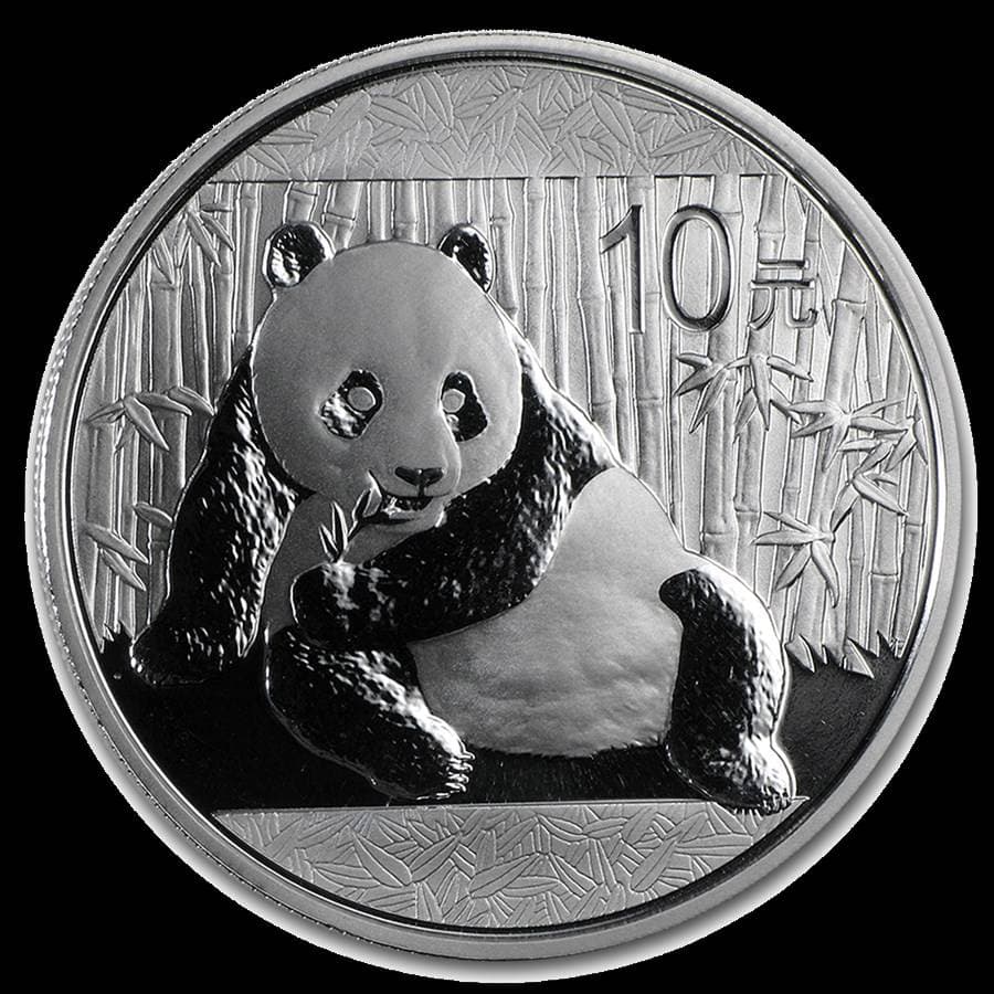 Chinese Silver Panda obverse (reverse)