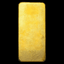 PAMP Suisse cast kilo gold bar back — smooth cast gold surface
