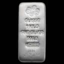 1 Kilo PAMP Suisse Silver Bar front with PAMP logo, serial number, and silver markings