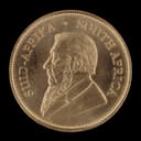 South African Gold Krugerrand coin obverse — Paul Kruger portrait
