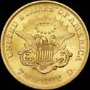 Liberty Head $20 Double Eagle reverse with heraldic eagle design