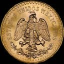 Mexican 50 Peso Centenario obverse with national coat of arms