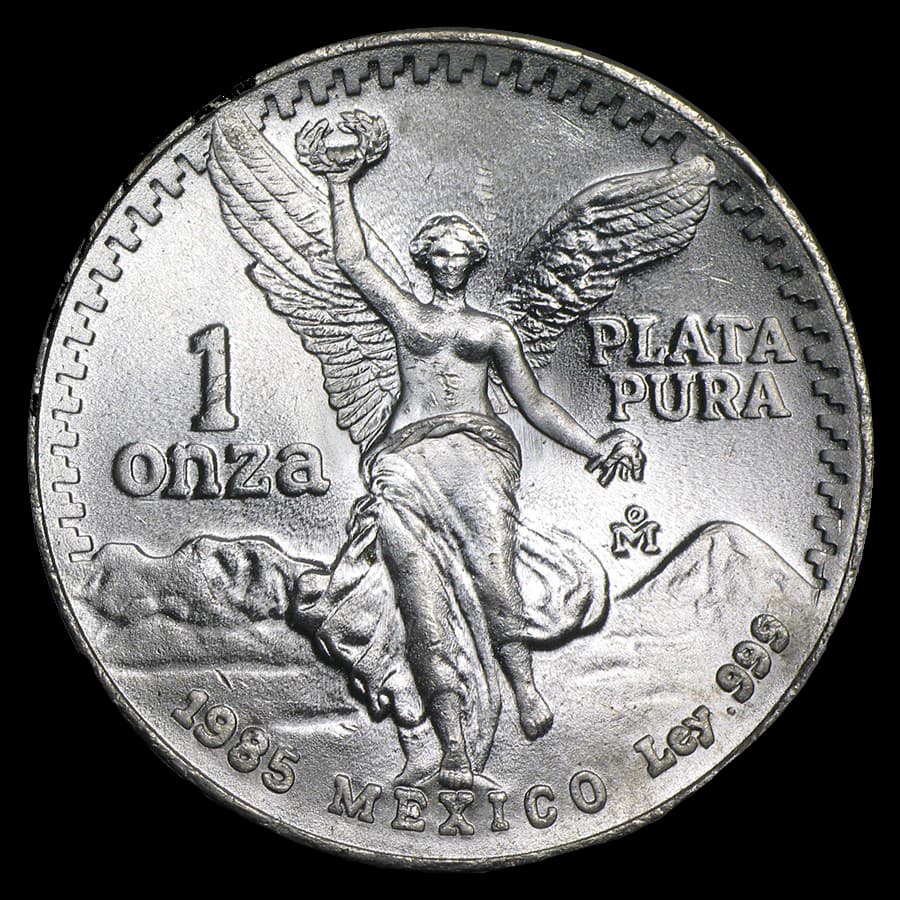 Mexican Libertad 1 oz silver coin obverse