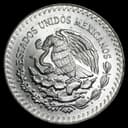 Mexican Libertad 1 oz silver coin reverse — Mexican coat of arms, eagle on cactus with snake
