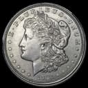 Morgan Silver Dollar obverse — Liberty portrait, E PLURIBUS UNUM, stars