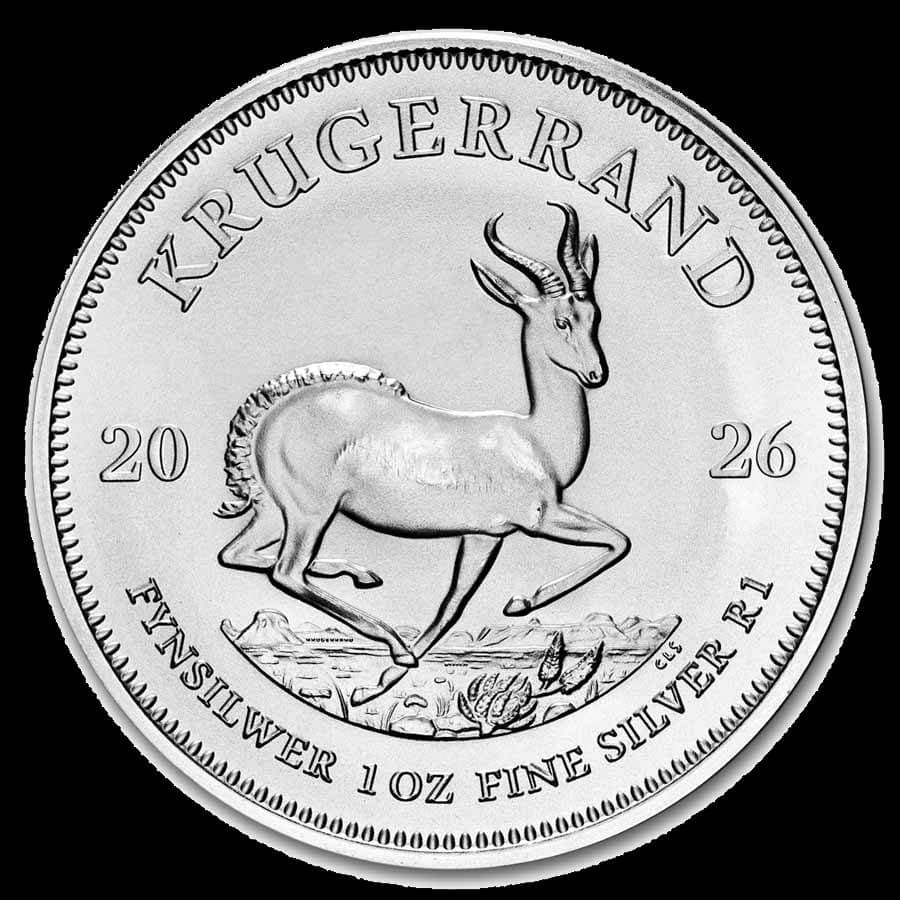 1 oz Silver Krugerrand obverse (reverse)