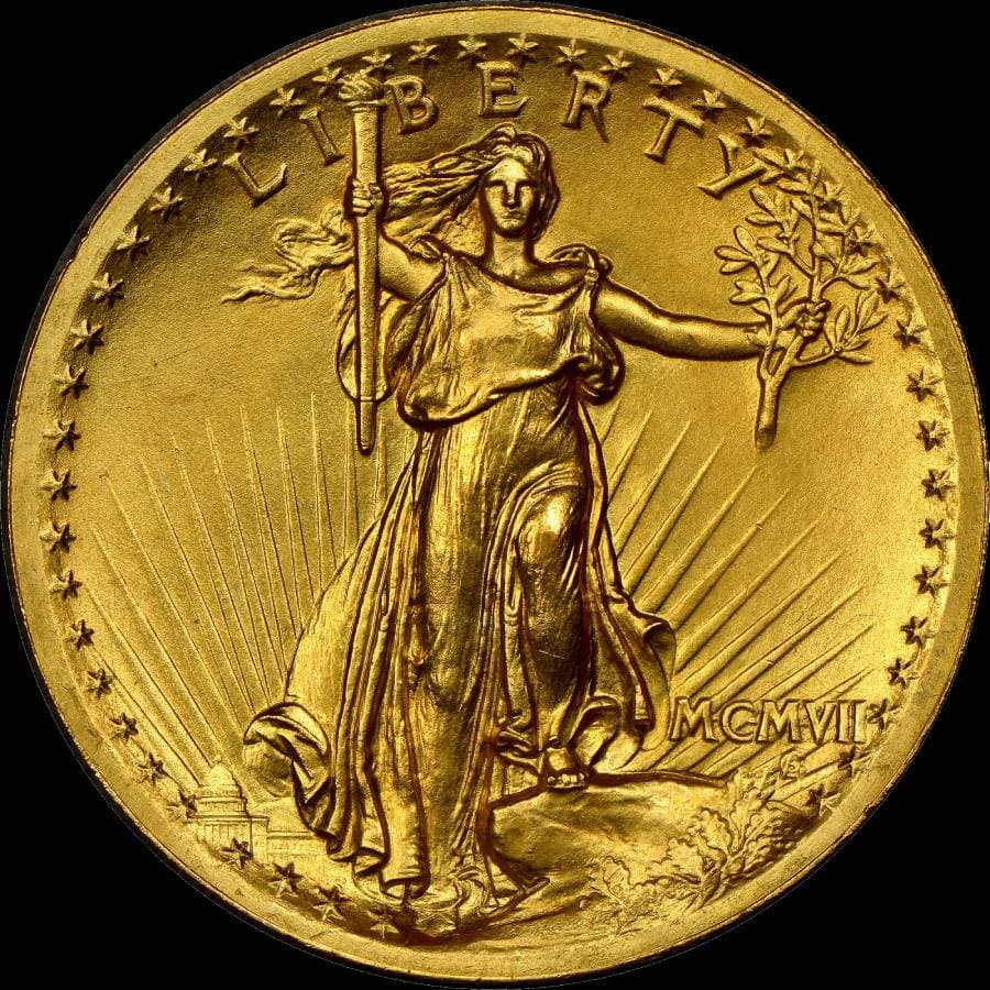 Saint-Gaudens $20 Double Eagle obverse